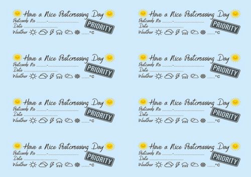 Stickers: Postcrossing ID - Have a Nice Postcrossing Day