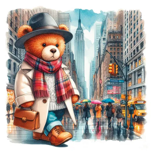 Fashionist Teddy Bear in New York