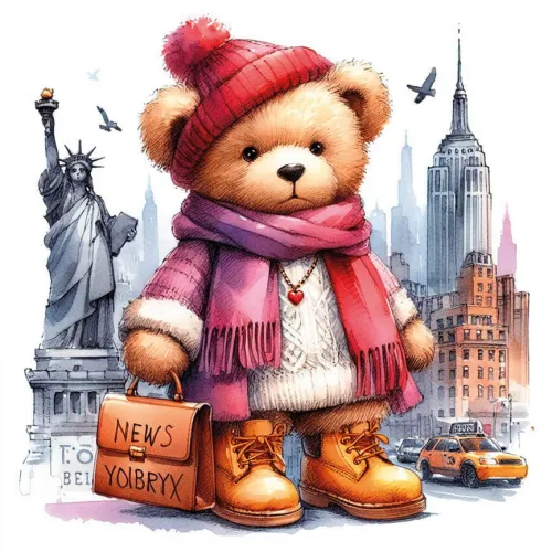 Fashionist Teddy Bear in New York