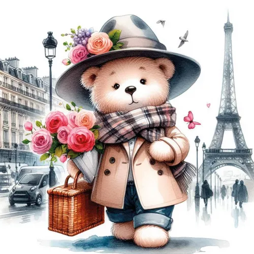 Fashionist Teddy Bear in Paris