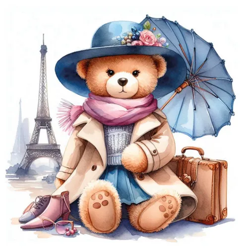 Fashionist Teddy Bear in Paris