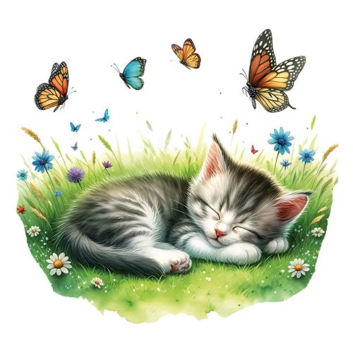 Sleeping Kitten