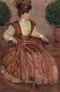 Mehoffer Józef - Portrait of a Wife (In the laurell hall)