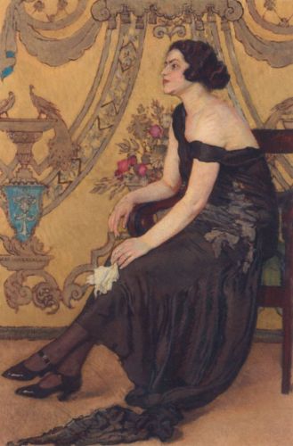 Mehoffer Józef - The Rose of Saaron - Portrait of Zofia Minderowa