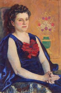 Mehoffer Józef - Portrait of Halina Zadęcka