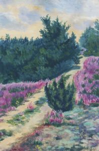 Mehoffer Józef - Landscape with heathers