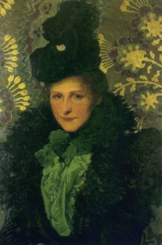 Mehoffer Józef - The Florentine Portrait of the Artist's Wife