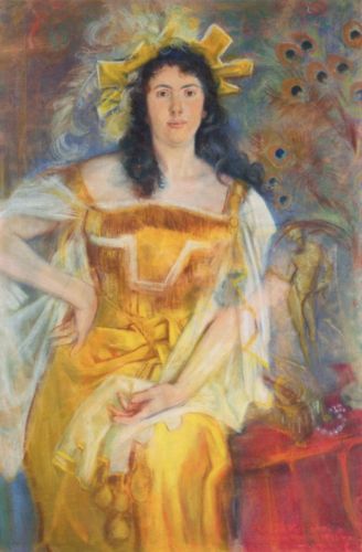 Wyspiański Stanisław - Portrait of Honorata Leszczyńska as Katherine in "The Taming of the Shrew"
