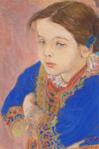 Wyspiański Stanisław - Young girl in folk costume