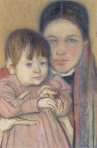 Wyspiański Stanisław - The artist's wife and daughter