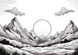 Sunrise over Mountains