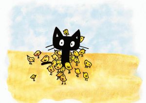 Cat vs. chicks