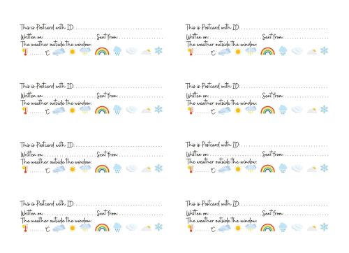 Stickers: Postcrossing ID - Weather
