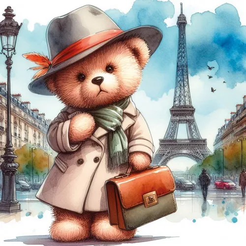 Fashionist Teddy Bear in Paris
