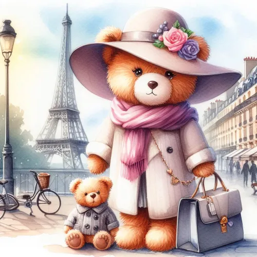 Fashionist Teddy Bear in Paris