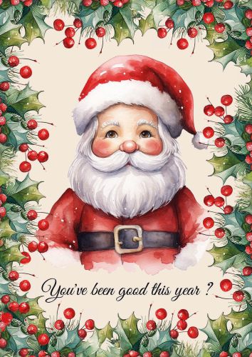 You've been good this year?