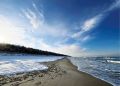 Karwia, winter beach