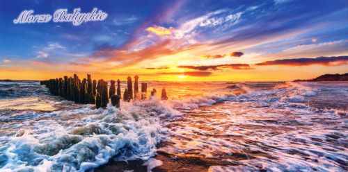Morze Bałtyckie - panoramic postcard