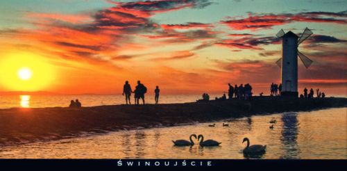 Świnoujście - panoramic postcard