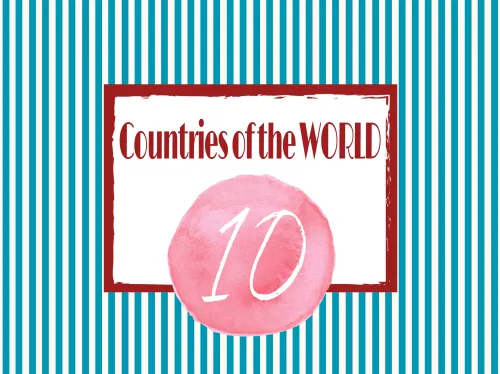 Countries of the World – Set of 10 Postcards