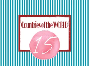 Countries of the World – Set of 15 Postcards