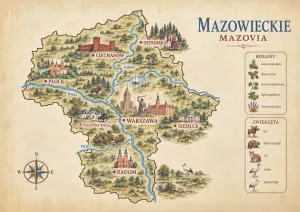 Map of Mazovia