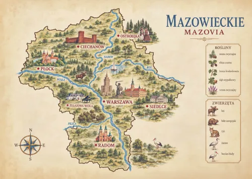 Map of Mazovia