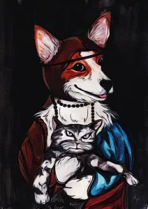 Lady with a cat