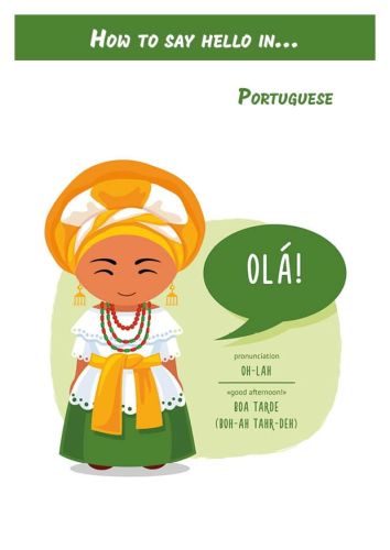 How to say hello in... Portuguese