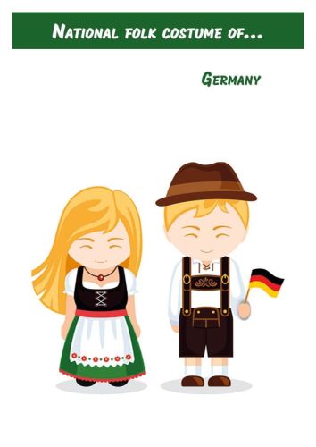 National folk costume of... Germany