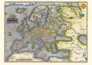 Old map of Europe