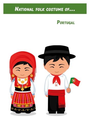 National folk costume of... Portugal