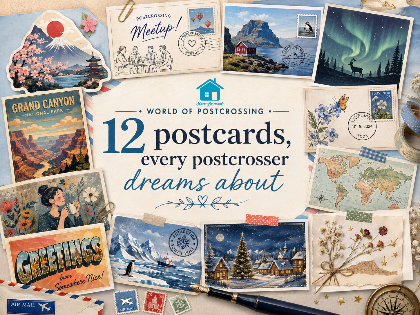 7 postcrossing - wyjątkowe kolekcje